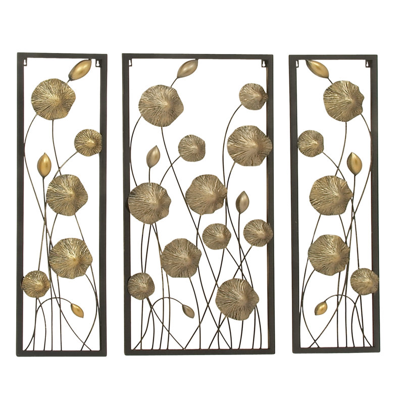 Charlton Home 3 Piece Metal Wall Décor Set & Reviews Wayfair